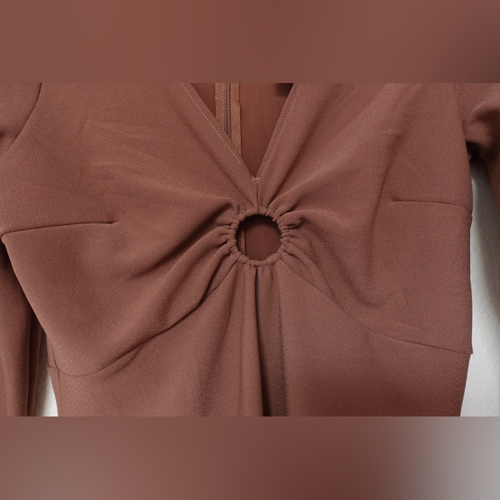 Abercrombie and Fitch NWT Long Sleeve O Ring Dress Size Medium Tall - Picture 7 of 8